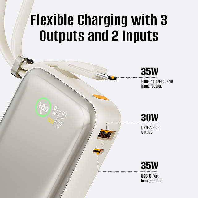POWER BANK 10000 mAh VOLTME Hypercore Z (35W,B3045) Champagne Gold รองรับมาตรฐาน CCC thumbnail 2