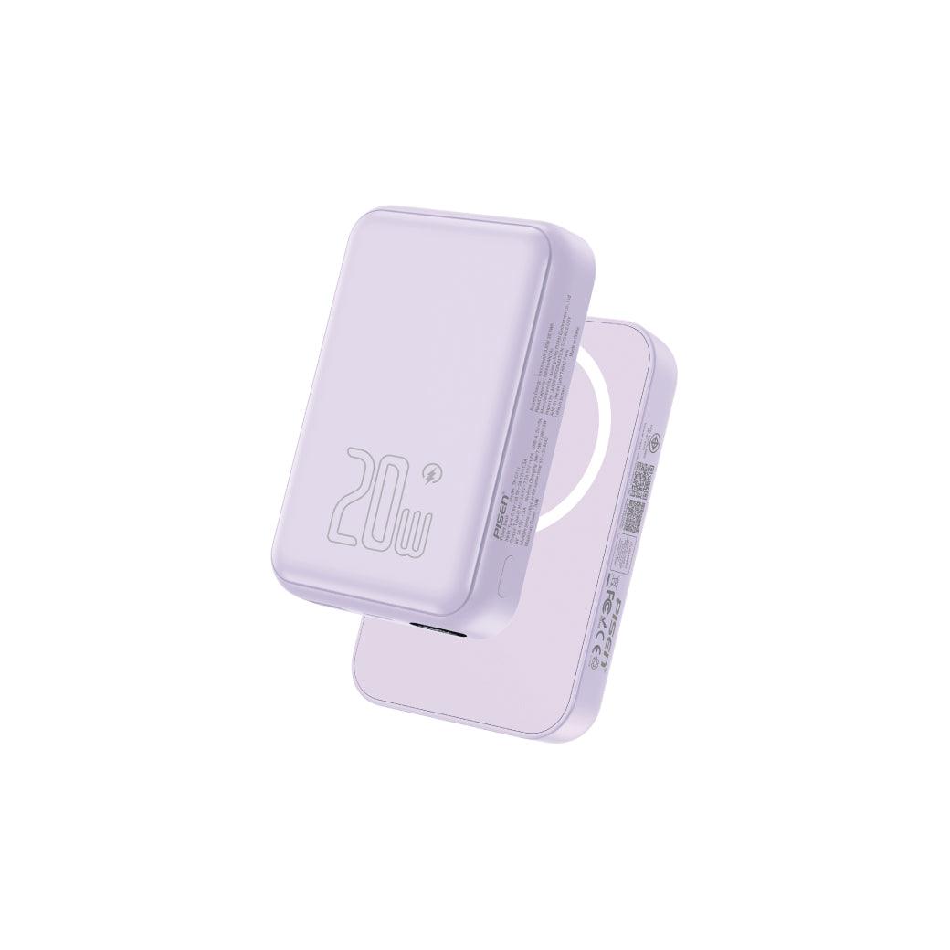 pisen POWER BANK 10000 mAh PISEN PowerMag Magnetic (20W,TP-D111) Purple รองรับมาตรฐาน CCC — product image 1