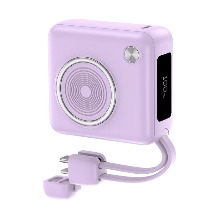 POWER BANK 10000 mAh PISEN (22.5W,TP-D105) Purple รองรับมาตรฐาน CCC thumbnail 2