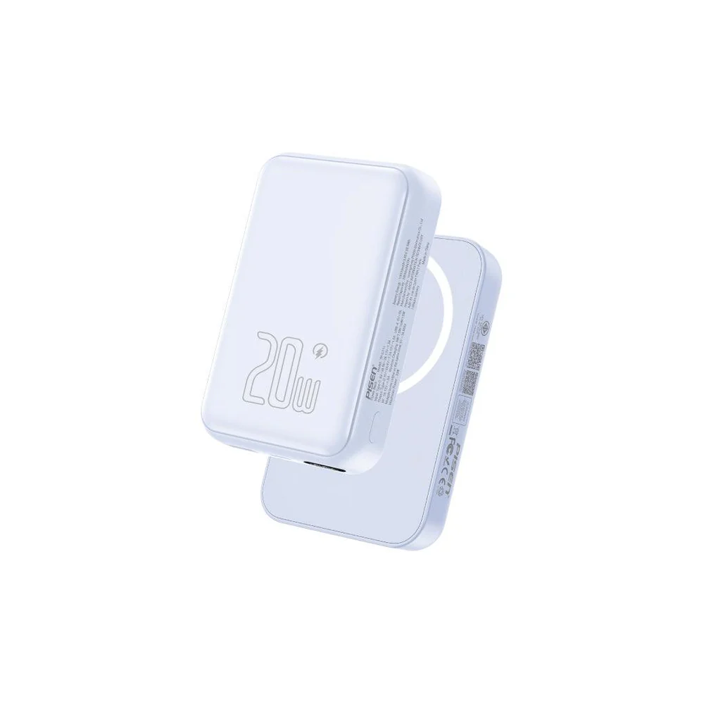 POWER BANK 10000 mAh PISEN PowerMag Magnetic (20W,TP-D111) Blue รองรับมาตรฐาน CCC thumbnail 2