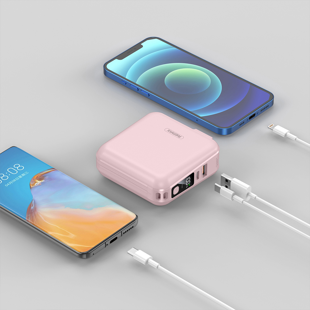 POWER BANK 15000 mAh REMAX (20W,W1501) Pink thumbnail 2