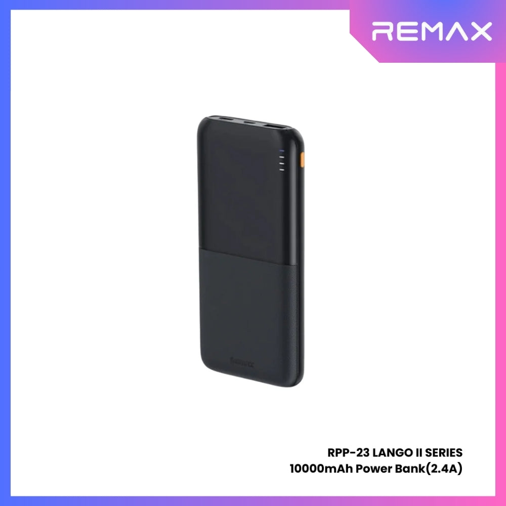 POWER BANK 10000 mAh REMAX (12W,RPP-23) Black รองรับมาตรฐาน CCC thumbnail 3