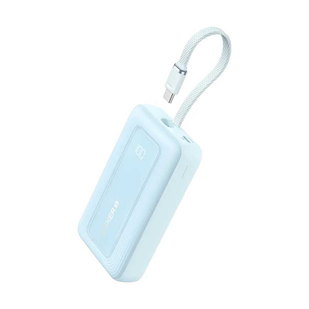 POWER BANK 10000 mAh ANKER (30W,A1688H31,30W,USB-C )Blue รองรับมาตรฐาน CCC thumbnail 2
