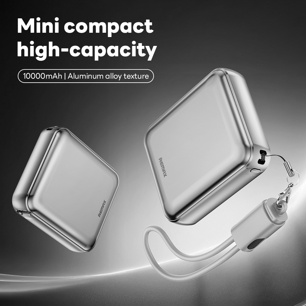 POWER BANK 10000 mAh REMAX (22.5W,RPP-120) Silver thumbnail 2
