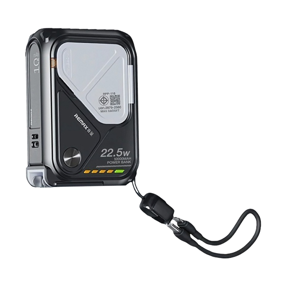 POWER BANK 10000 mAh REMAX (RPP-116,Wireless) Black thumbnail 2