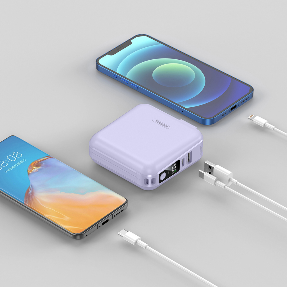 POWER BANK 15000 mAh REMAX (20W,W1501) Purple thumbnail 2