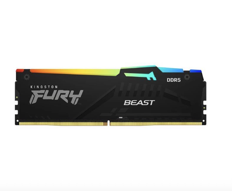 KINGSTON RAM DDR5(5200) 32GB KINGSTON FURY BEAST BLACK RGB (KF552C40BB2A-32) — product image 1