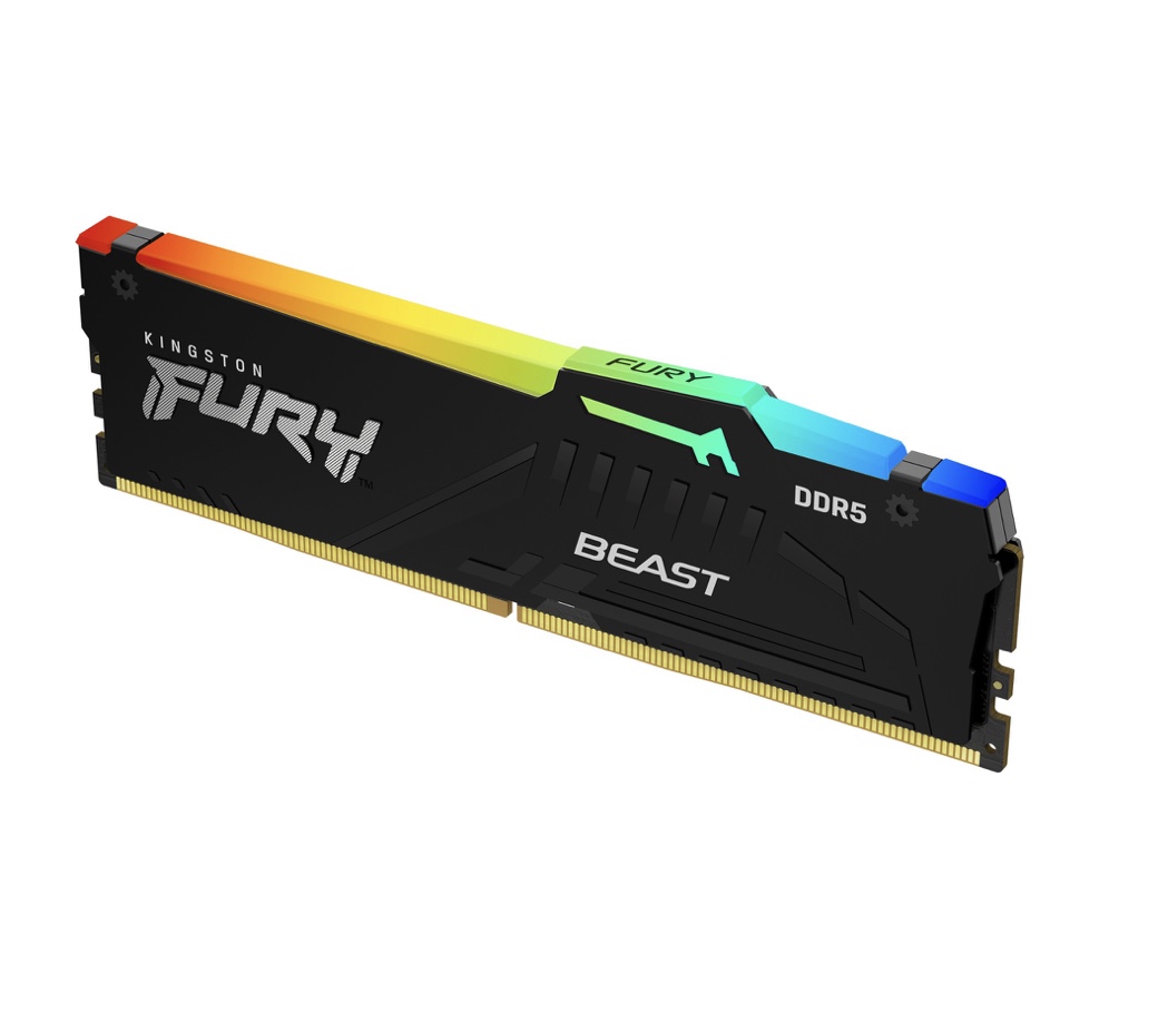 RAM DDR5(5200) 32GB KINGSTON FURY BEAST BLACK RGB (KF552C40BB2A-32) thumbnail 2