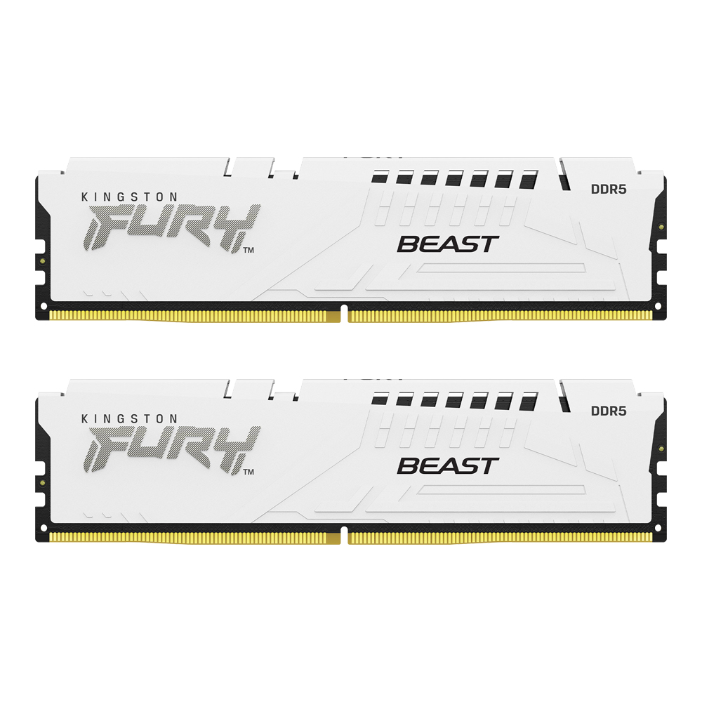 Kingston RAM DDR5(5200) 32GB (16GBX2) KINGSTON FURY BEAST WHITE (KF552C40BWK2-32) — product image 1