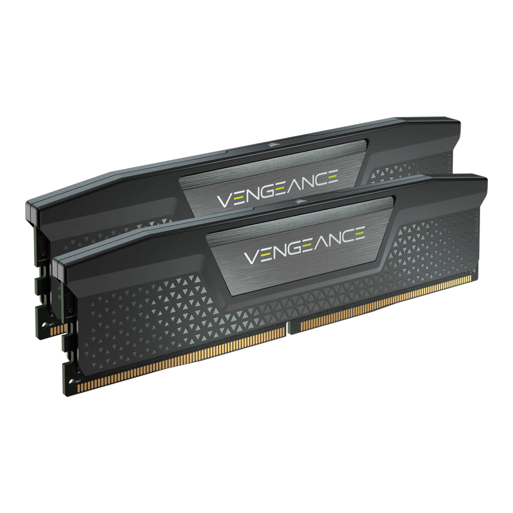 RAM DDR5(5600) 32GB (16GBX2) CORSAIR VENGEANCE BLACK (CMK32GX5M2B5600C40) thumbnail 3