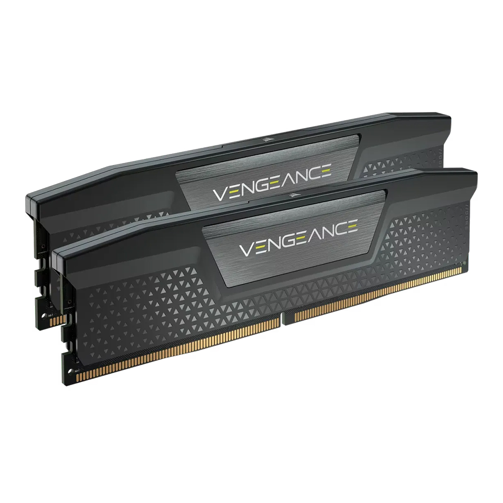 RAM DDR5(6000) 32GB (16GBX2) CORSAIR VENGEANCE BLACK (CMK32GX5M2E6000C36) thumbnail 2