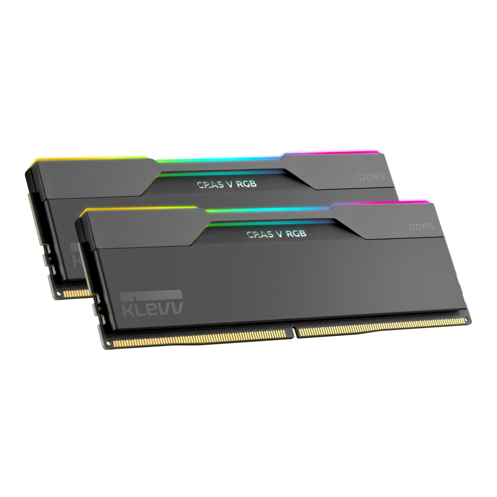 RAM DDR5(6000) 32GB (16GBX2) KLEVV CRAS BLACK RGB (KD5AGUA80-60B280J) thumbnail 2