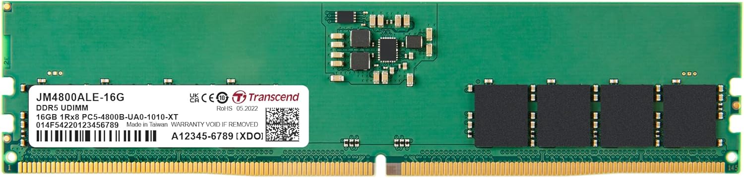 TRANSCEND RAM DDR5(4800) 16GB TRANSCEND (TCN-JM4800ALE-16G) — product image 1