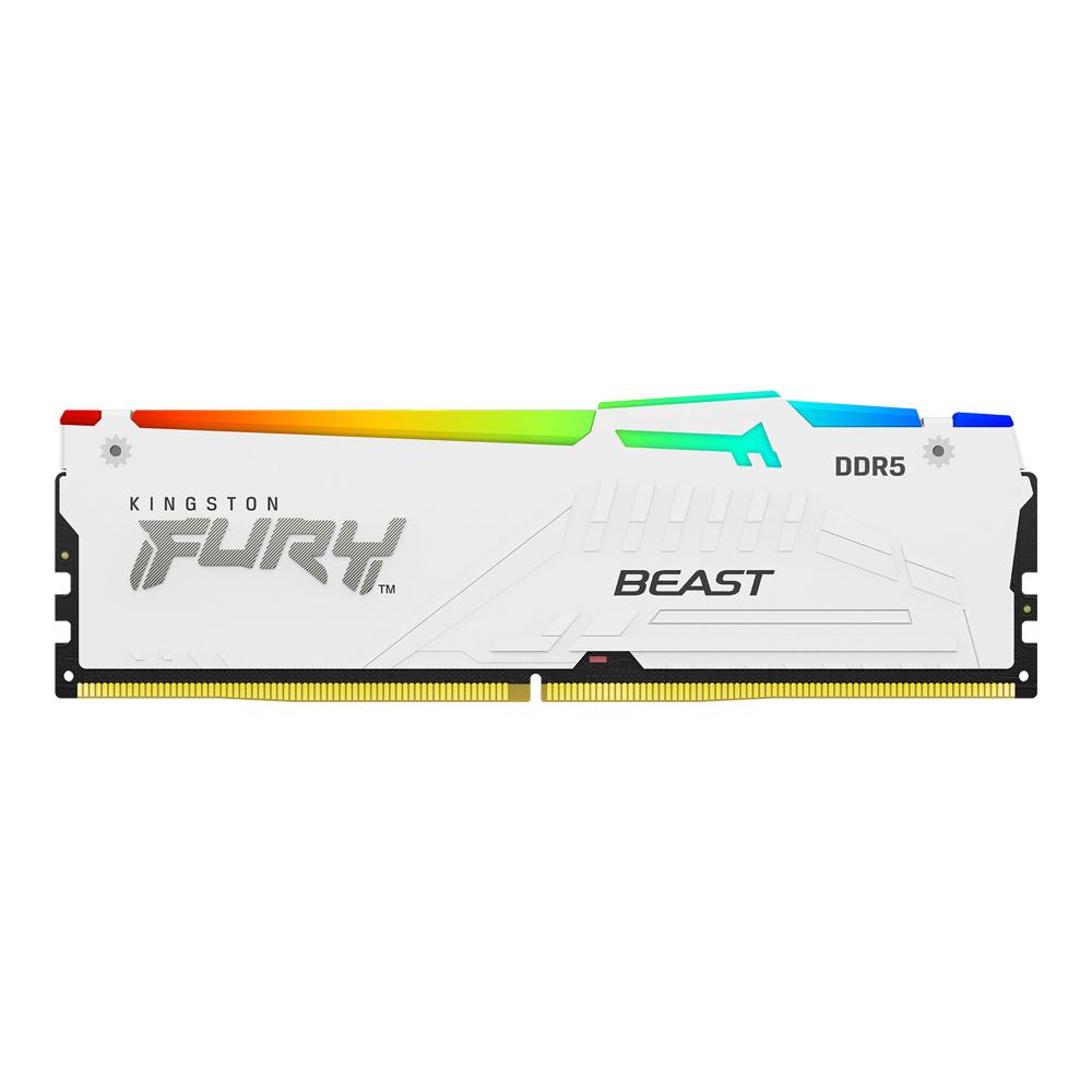 Kingston RAM DDR5(5200) 16GB KINGSTON FURY BEAST RGB WHITE (KF552C40BWA-16) — product image 1