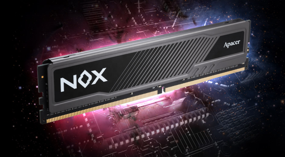 RAM DDR4(3200) 8GB APACER NOX BLACK (AH4U08G32C28YMBAA-1) thumbnail 2