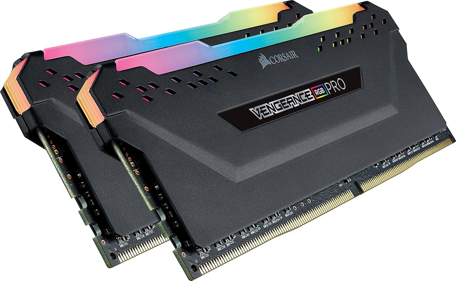 Corsair RAM DDR4(3000) 16GB (8GBX2) CORSAIR VENGEANCE RGB PRO BLACK (CMW16GX4M2C3000C15) — product image 1