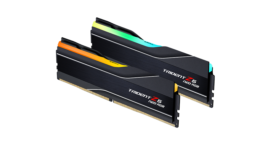 RAM DDR5(5600) 96GB (48GBX2) G.SKILL TRIDENT Z5 NEO RGB BLACK (F5-5600J4040D48GX thumbnail 2