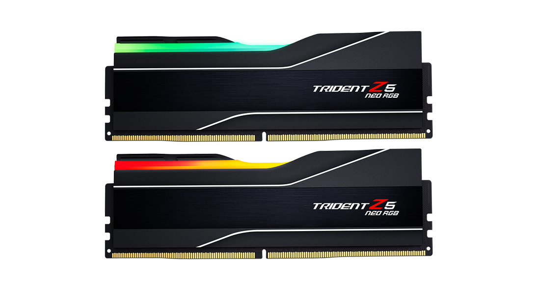 RAM DDR5(5600) 96GB (48GBX2) G.SKILL TRIDENT Z5 NEO RGB BLACK (F5-5600J4040D48GX thumbnail 3