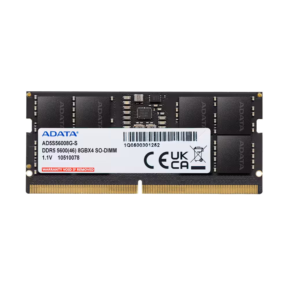 ADATA RAM DDR5(5600, NB) 8GB ADATA (AD5S56008G-S) — product image 1