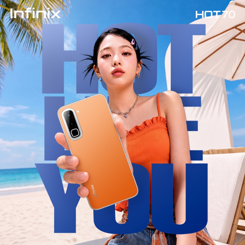 infinix INFINIX HOT70 (4G) (4+128GB) THERMO ORANGE — product image 1