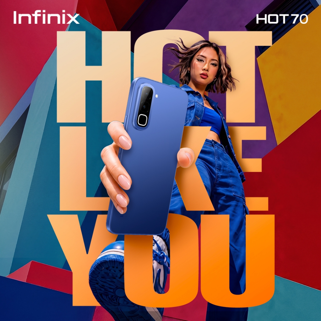 infinix INFINIX HOT70 (4G) (4+128GB) DIVE BLUE — product image 1