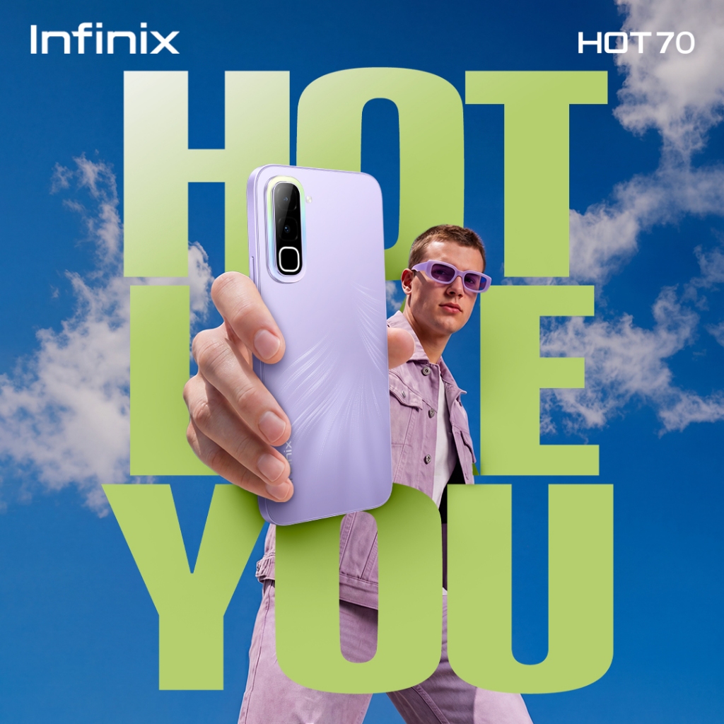 infinix INFINIX HOT70 (4G) (6+128GB) QUIET VIOLET — product image 1