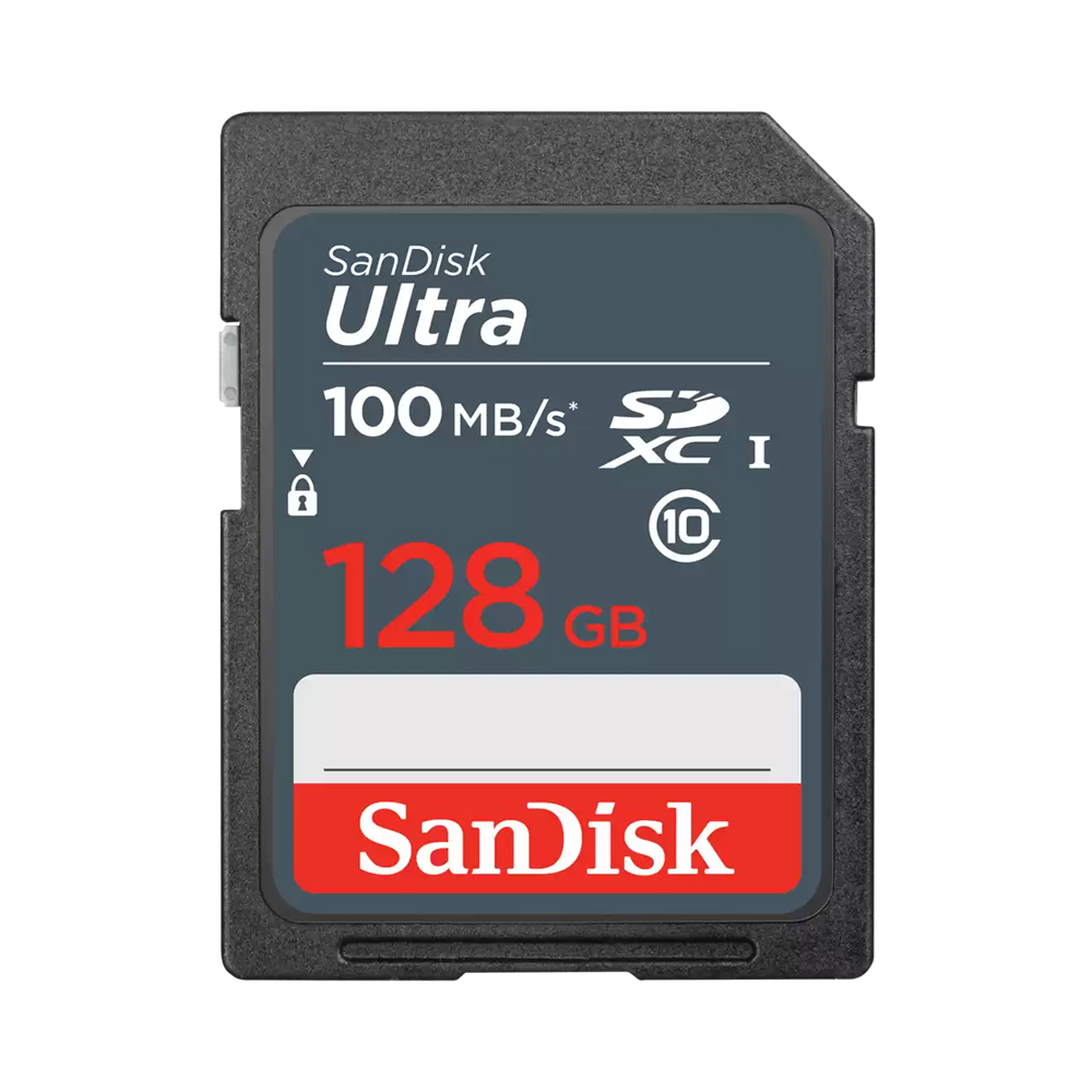 sandisk 128GB SD Card SANDISK Ultra SDSDUNR-128G-GN3IN (100MB/s.) — product image 1