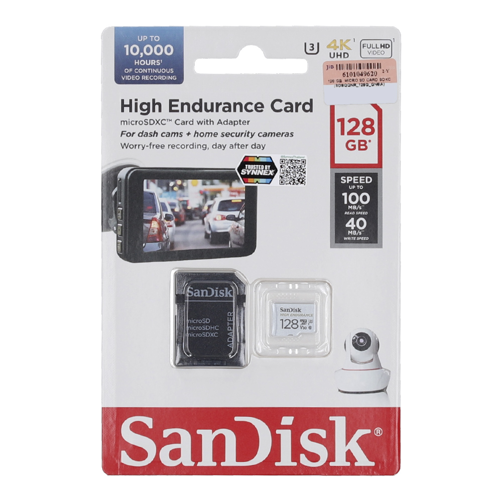 128GB Micro SD Card SANDISK High Endurance SDSQQNR-128G-GN6IA (100MB/s.) thumbnail 2