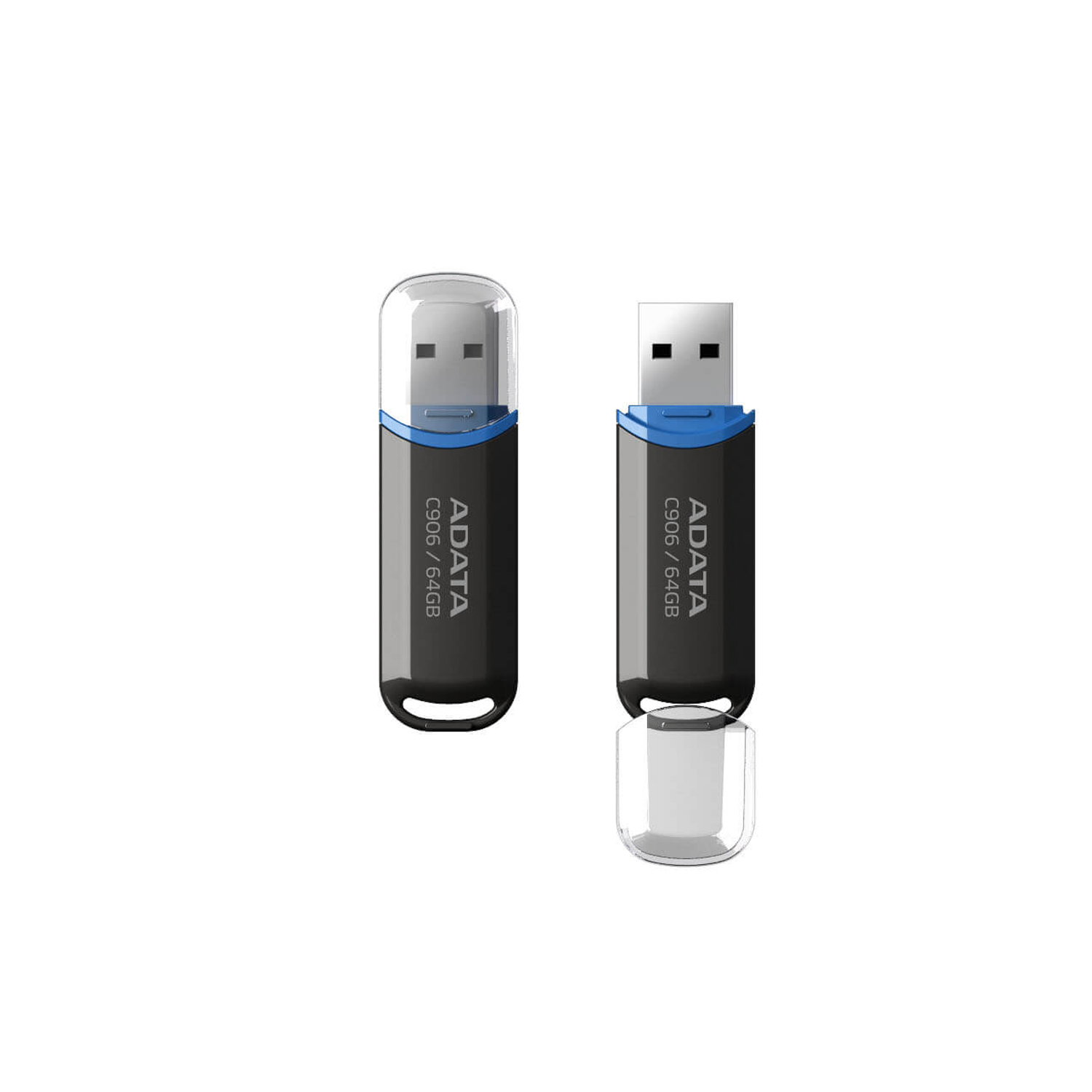 64GB Flash Drive ADATA (C906-64GB-RBK) Black thumbnail 3