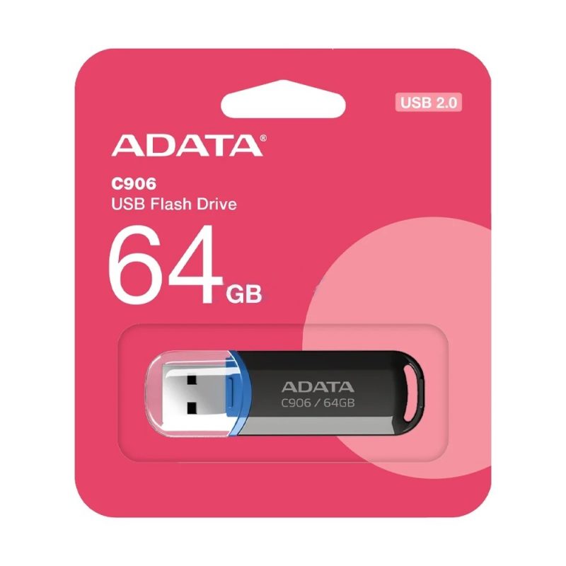 64GB Flash Drive ADATA (C906-64GB-RBK) Black thumbnail 6