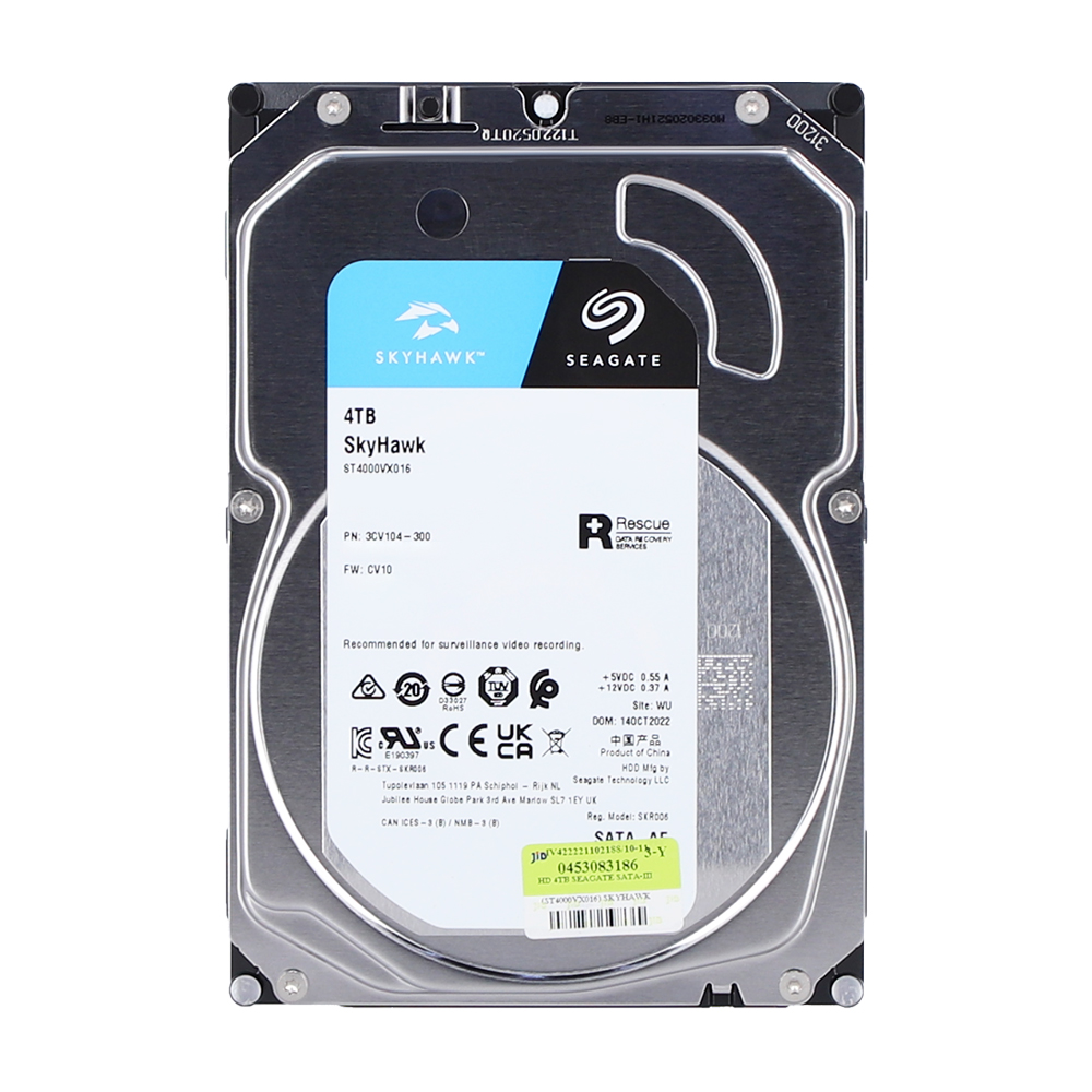 seagate 4 TB HDD CCTV SEAGATE SKYHAWK (5400RPM, 256MB, SATA-3, ST4000VX016) — product image 1
