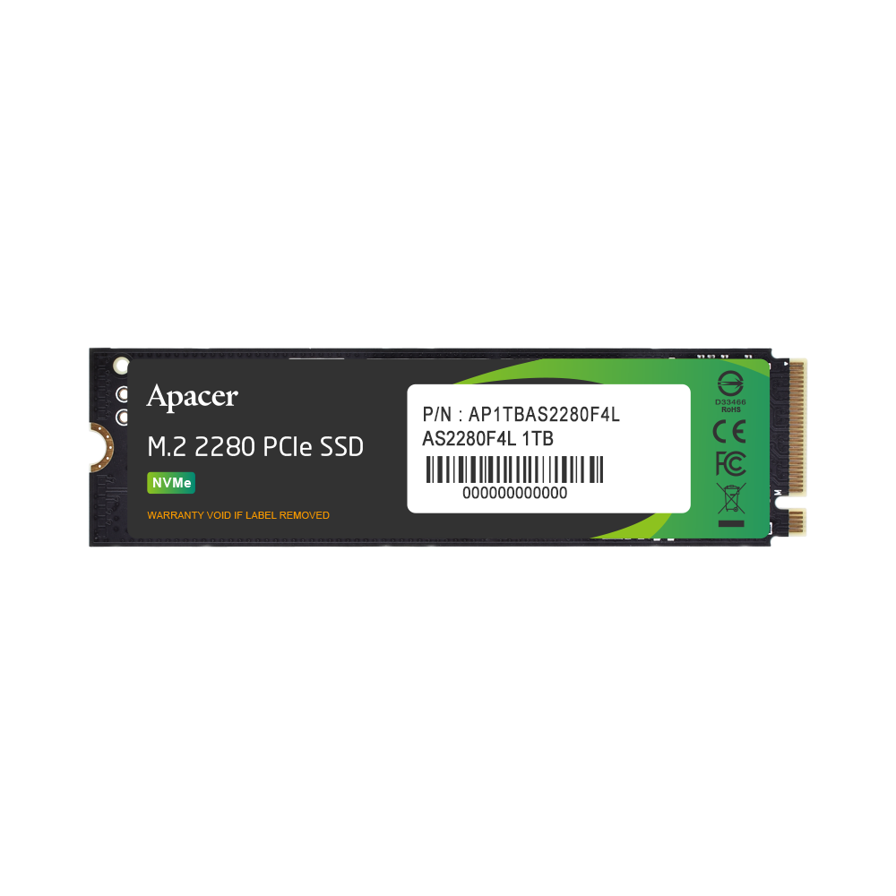 apacer 1 TB SSD M.2 PCIe 5.0 APACER AS2280F4L-1 (AP1TBAS2280F4L-1) NVMe M.2 2280 — product image 1