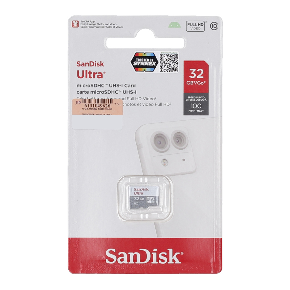 32GB Micro SD Card SANDISK Ultra SDSQUNR-032G-GN3MN (100MB/s.) thumbnail 2