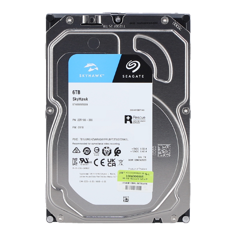 seagate 6 TB HDD CCTV SEAGATE SKYHAWK (5400RPM, 256MB, SATA-3, ST6000VX009) — product image 1