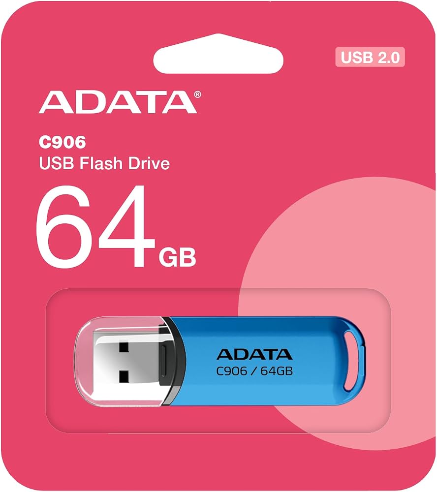 adata 64GB Flash Drive ADATA (C906-64GB-RWB) Blue — product image 1