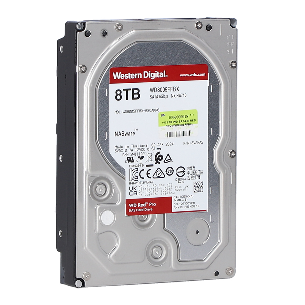 8 TB HDD WD RED PRO (7200RPM, 256MB, SATA-3, WD8005FFBX) thumbnail 2