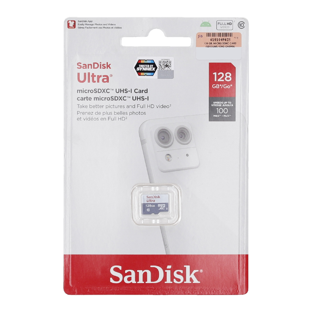 128GB Micro SD Card SANDISK Ultra SDSQUNR-128G-GN6MN (100MB/s.) thumbnail 2