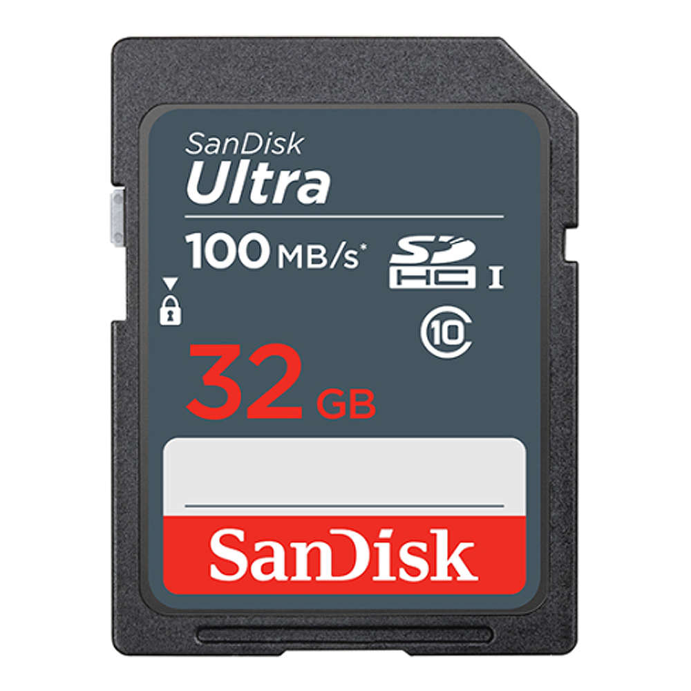 sandisk 32GB SD Card SANDISK Ultra SDSDUNR-032G-GN3IN (100MB/s.) — product image 1