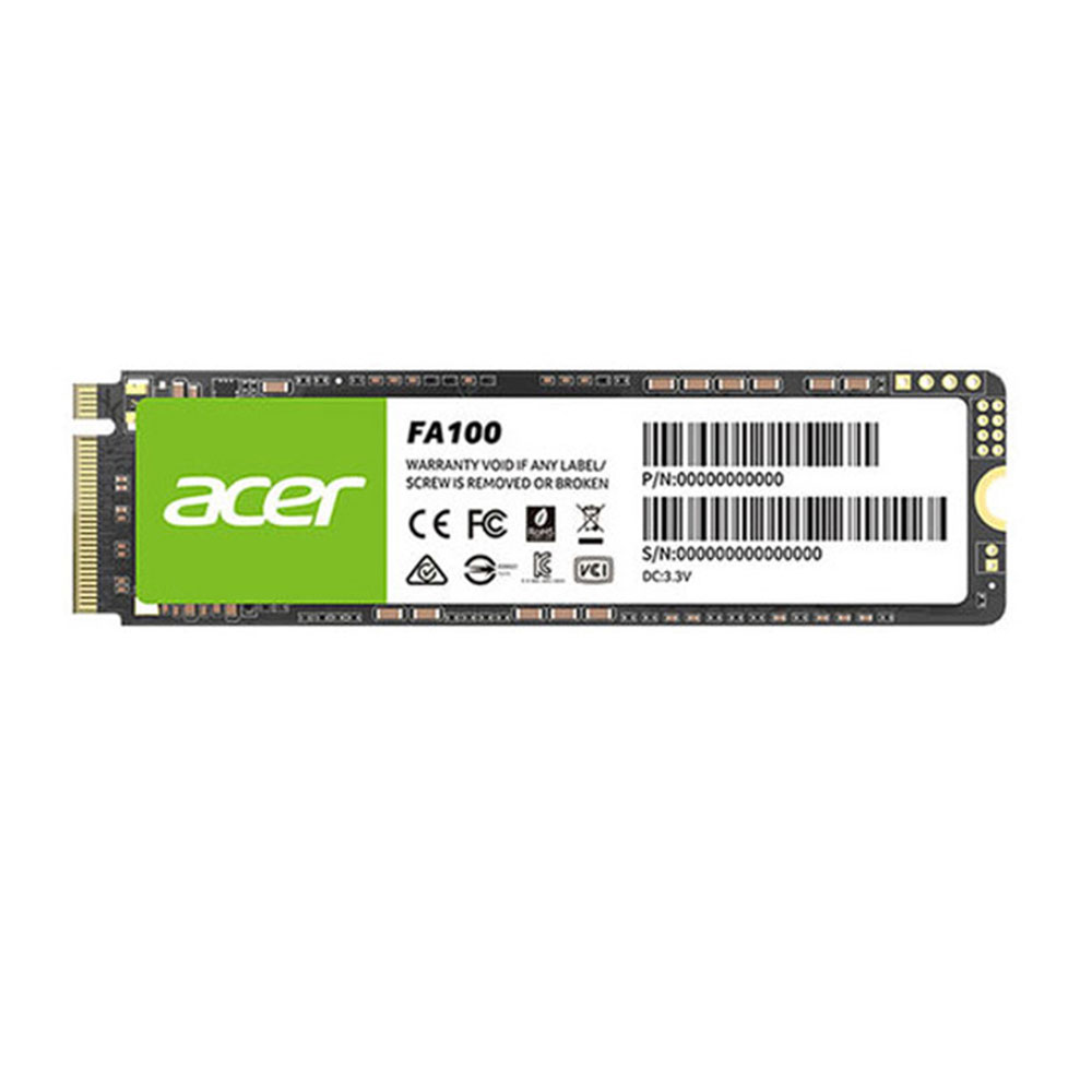 acer 256 GB SSD M.2 PCIe 3.0 ACER FA100 (ACR-ZC.A01ST.0HG) NVMe M.2 2280 — product image 1