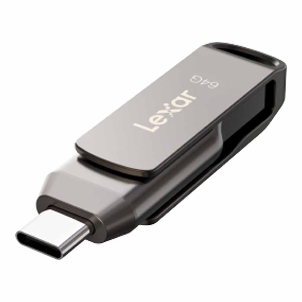 64GB Flash Drive LEXAR Dual Drive (D400) Type-C Grey thumbnail 2