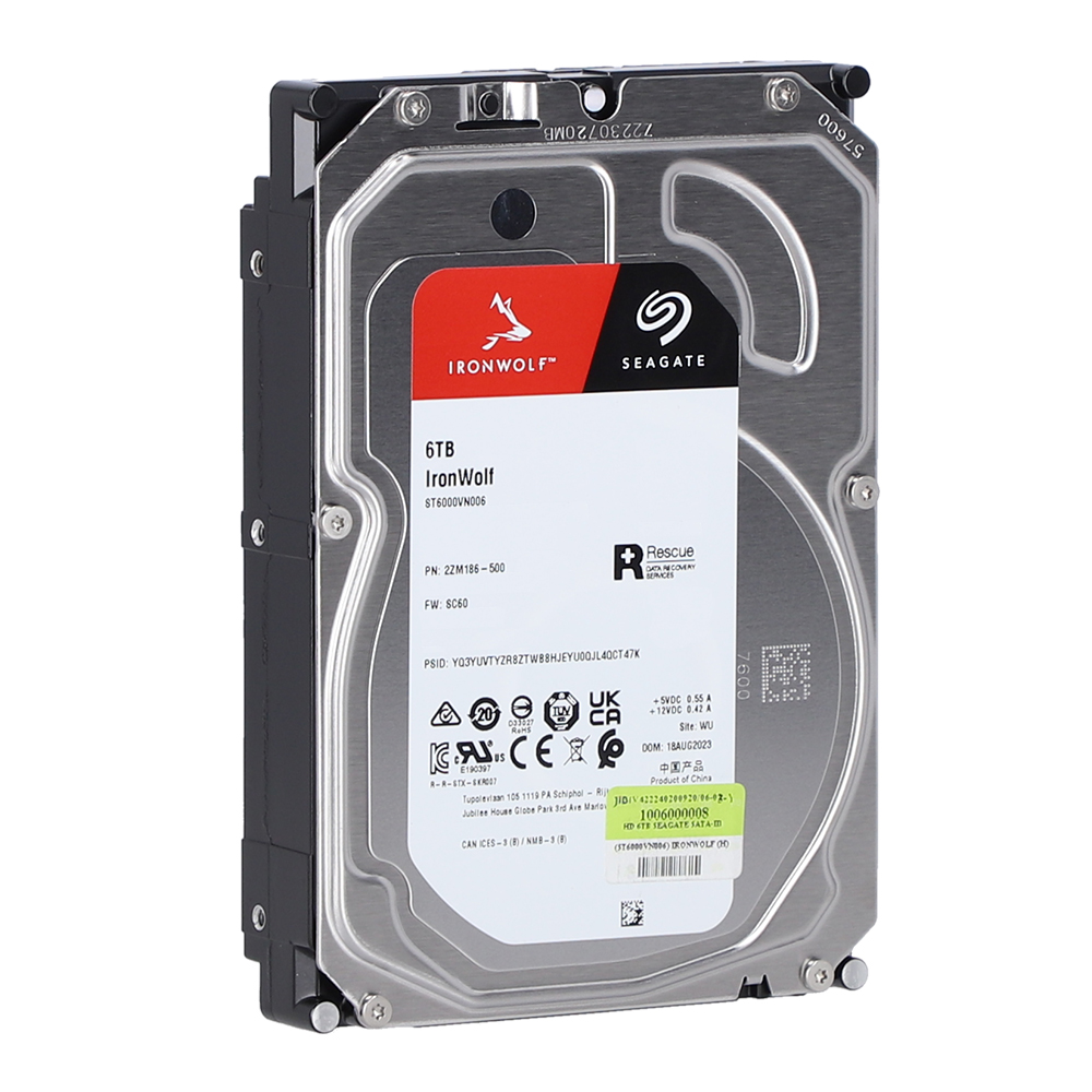 6 TB HDD SEAGATE IRONWOLF (5400RPM, 256MB, SATA-3, ST6000VN006) thumbnail 2
