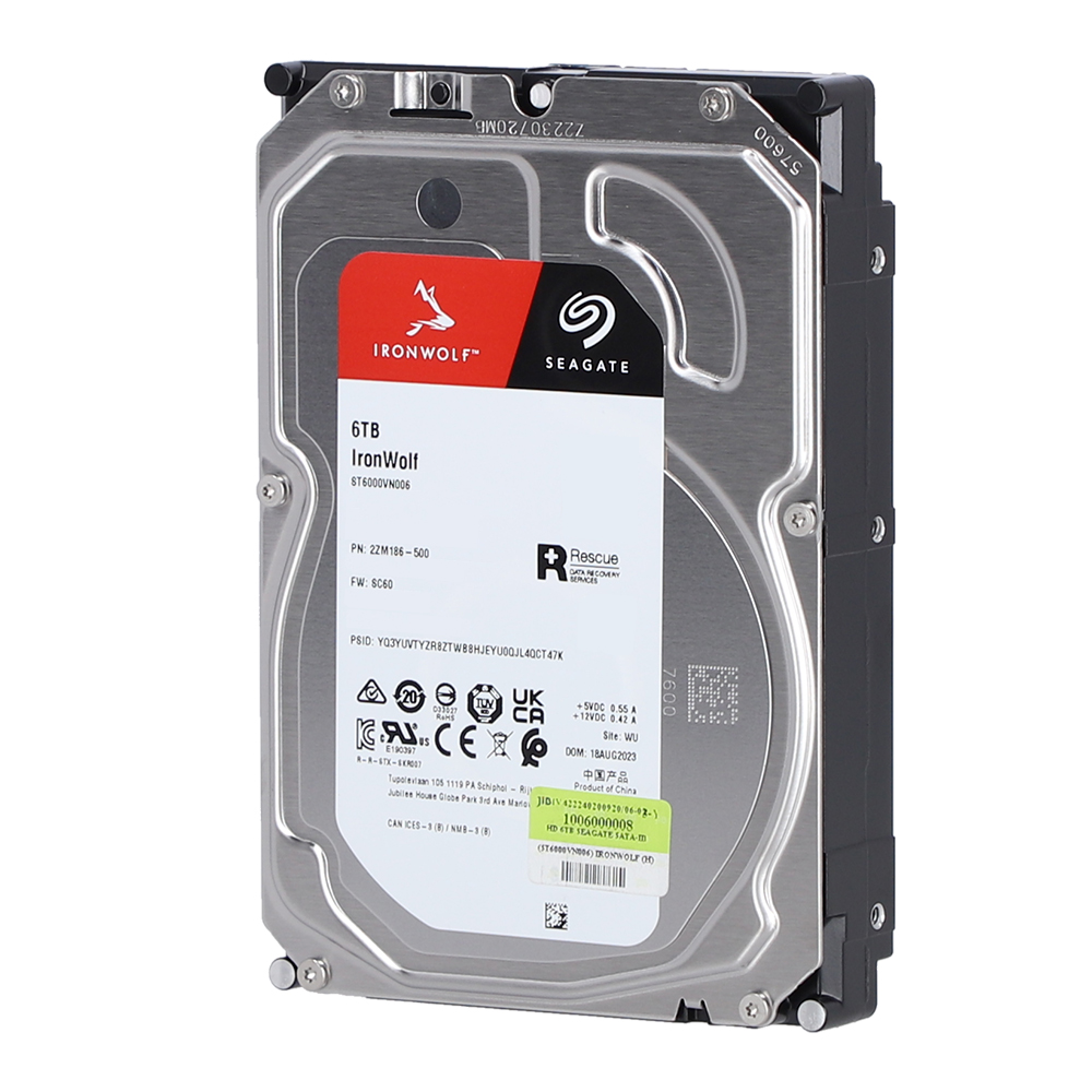 6 TB HDD SEAGATE IRONWOLF (5400RPM, 256MB, SATA-3, ST6000VN006) thumbnail 3