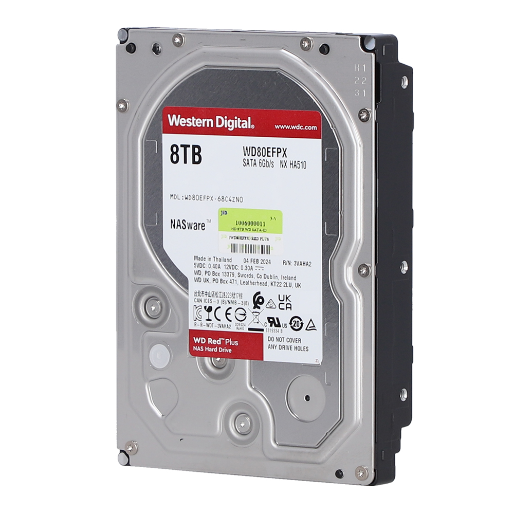 8 TB HDD WD RED PLUS (7200RPM, 256MB, SATA-3, WD80EFPX) thumbnail 3