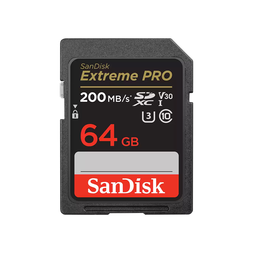 sandisk 64GB SD Card SANDISK Extreme Pro SDSDXXU-064G-GN4IN (200MB/s.) — product image 1