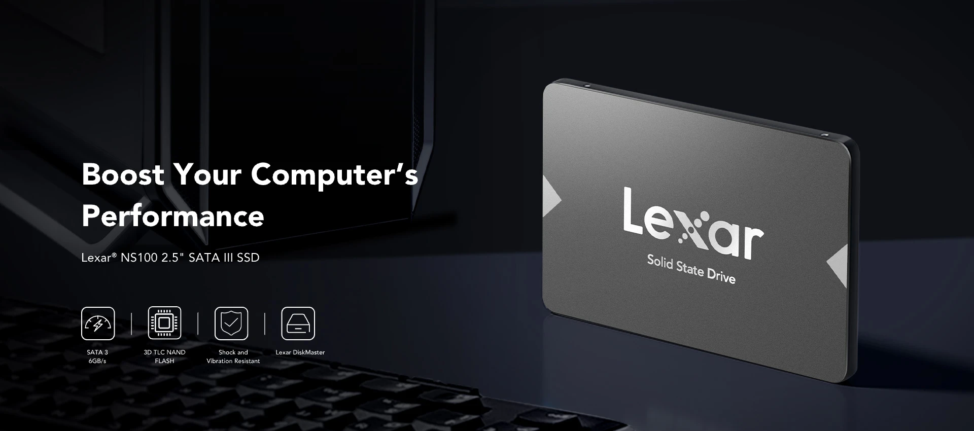 lexar 128 GB SSD SATA LEXAR NS100 (LNS100-128RBNC) — product image 1