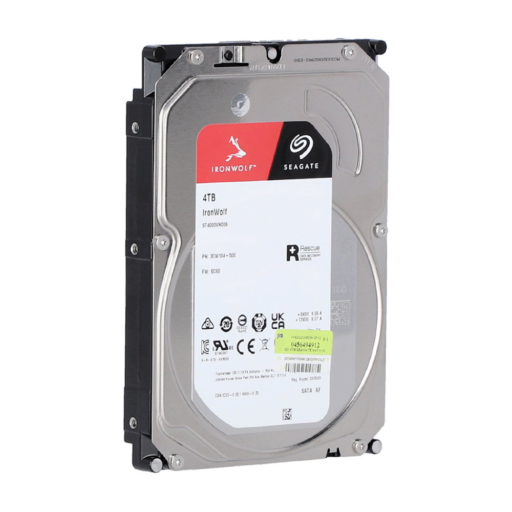 4 TB HDD SEAGATE IRONWOLF (5400RPM, 256MB, SATA-3, ST4000VN006) thumbnail 3